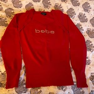 NWOT Bebe Scarlet Red Top